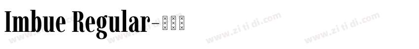 Imbue Regular字体转换